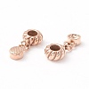 304 Stainless Steel European Dangle Charms STAS-M298-16RG-2