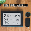Plastic Hollow Out Drawing Painting Stencils Templates DIY-WH0396-863-3