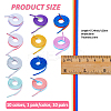 10 Pairs 10 Colors Three-color Mosaic Macaron Color Polyester Shoelaces FIND-FH0011-99-2