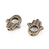 Tibetan Style Alloy Bead Frames X-TIBEB-A123963-AB-FF-2