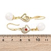 Brass Micro Pave Clear Cubic Zirconia Dangle Earrings EJEW-F362-01G-3