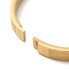 304 Stainless Steel Fan Textured Hinged Bangles for Women LS-BJEW-E099-04G-01-3