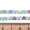 Ombre Effect Dyed Glass Beads Strands GLAA-T025-4mm-09K-4