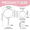 5Pcs 304 Stainless Steel Open Back Bezel Pendants STAS-TAD0001-01D-3