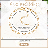 304 Stainless Steel Cable & Rolo Chain Bracelets BJEW-OC00001-2