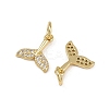 Brass Micro Pave Cubic Zirconia Pendants KK-Z120-04G-02-2