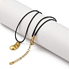 Ion Plating(IP) 304 Stainless Steel Pendant Necklace NJEW-K255-25G-4