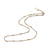 Ion Plating(IP) 304 Stainless Steel Column Link Chain Necklace for Men Women NJEW-K245-019A-1