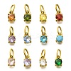 304 Stainless Steel Rhinestone Charms STAS-M109-06G-1