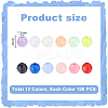 1200Pcs 12 Styles Opaque Acrylic Beaded OACR-GA0001-23A-2