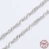 925 Sterling Silver Rope Chains Necklaces STER-E007-2B-3