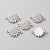 Alloy Crystal Rhinestone Connector Charms FIND-WH0416-76-2