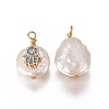 Natural Cultured Freshwater Pearl Pendants PEAR-I005-13B-2