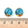 Ocean Theme Handmade Glass Enamel Beads LAMP-D304-02E-4