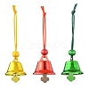 Iron Christmas Bell Pendant Decoration HJEW-JM02162-1