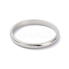 Non-Tarnish 2mm Polished Plain Dome Finger Ring for Girl Women LS-RJEW-C012-05G-P-2