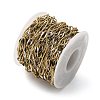 304 Stainless Steel Enamel Link Chains CHS-U003-01G-10-3