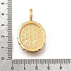 Brass Micro Pave Cubic Zirconia & Enamel Pendants KK-R222-08G-01-3