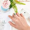 Tarnish Resistant Adjustable 304 Stainless Steel Finger Rings Components STAS-L193-P-12mm-3