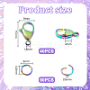 304 Stainless Steel Lobster Claw Clasps with Open Jump Rings STAS-PH0005-99B-2