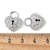 Alloy Crystal Rhinestone Pendants PALLOY-E775-17P-3
