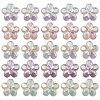 UV Plating Luminous Transparent Acrylic Beads OACR-P010-16-1