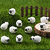 40Pcs Resin Sheep Miniature Ornaments AJEW-SP0003-30-5