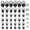 Oval Plastic Craft Safety Eye DIY-GL0005-64C-1