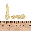 Brass Micro Pave Cubic Zirconia Pendants KK-P339-11G-3