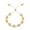 Brass Round Beads Slider Bracelets for Women LS-BJEW-D357-06A-G-2