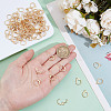 80Pcs Brass Hoop Earrings Findings FIND-DR0001-65A-4