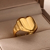 304 Stainless Steel Open Cuff Ring for Women RJEW-Z088-01G-02-1