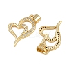 Brass Micro Pave Cubic Zirconia Pendants ZIRC-I367-12G-03-2