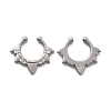 304 Stainless Steel Spike Clip on Nose Rings AJEW-A062-05P-03-4