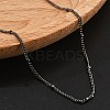 2MM Brass Satellite Chain Necklaces for Women NJEW-D302-49B-3