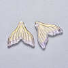 Transparent Spray Painted Glass Pendants X-GLAA-S190-009A-02-2