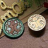 Christmas Series Wax Seal Brass Stamp Head LS-AJEW-M037-01G-21-1
