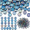 104Pcs 26 Styles Electroplated Glass Beads GLAA-PH0003-97B-1