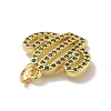 Brass Micro Pave Cubic Zirconia Pendants KK-B059-09G-3