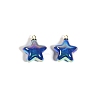 10Pcs UV Plated Iridescent Opaque Resin Pendants PW-WG9DE9F-11-4