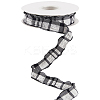 Cloth Plaid Ribbon OCOR-WH20071-001G-1