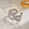 304 Stainless Steel Cuff Bangles for Women BJEW-H635-04P-1