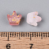 Frosted Transparent Acrylic Beads FACR-T009-01H-4