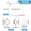 DIY Blank Dome Link Slider Bracelet Making Kit DIY-NB0008-12-2