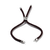 Twisted Nylon Cord Silder Bracelets DIY-B066-03P-04-2