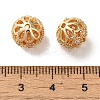 Rack Plating Brass Pave Cubic Zirconia Beads KK-M285-32A-KCG-3