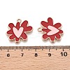 Rack Plating Alloy Enamel Pendants ENAM-N056-344C-3
