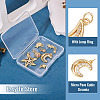 8Pcs 8 Styles Brass Micro Pave Cubic Zirconia Pendants KK-TA0002-53-5