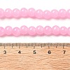 Baking Paint Imitation Jade Glass Round Bead Strands LS-DGLA-XCP0001-25-4