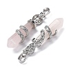 Natural Rose Quartz Pendants G-A241-01P-19-2